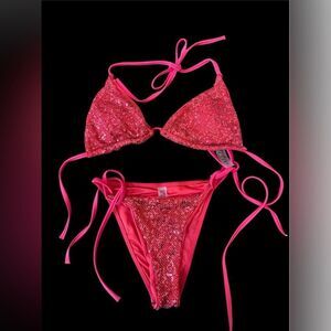 SHEIN Sequin Bikini Set